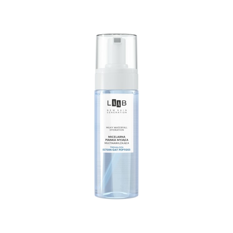 Міцелярна пінка для очищення обличчя AA LAAB Milky Waterfall Hydration , що зволожує шкіру, 150 мл