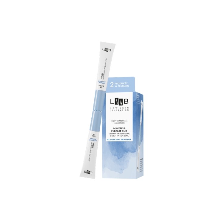 Денна сироватка та нічний крем для шкіри навколо очей AA LAAB Milky Waterfall Hydration Powerfull Eyecare Duo 2 x 10 мл