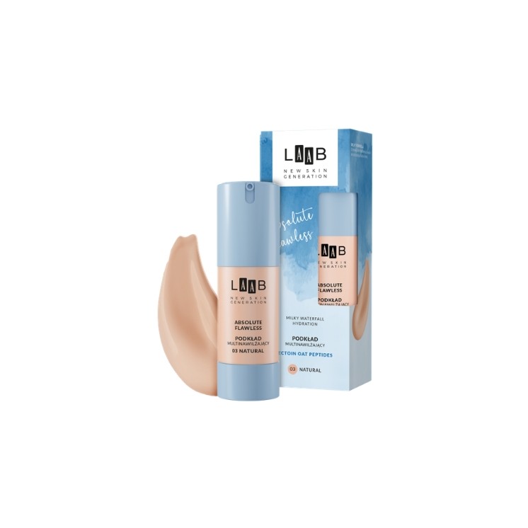 AA LAAB Зволожувальна тональна основа для обличчя Milky Waterfall Hydration Absolute Flawless /03/ Natural 30 мл