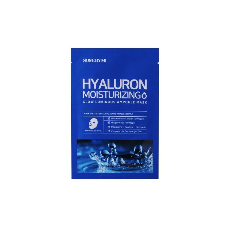 Some By Mi Hyaluron Moisturizing Glow Luminous Ampoule Maske 25 g