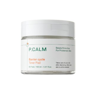 P. Calm Barrier Cycle Toner Pad Заспокійливі тонізуючі диски для обличчя 60 штук