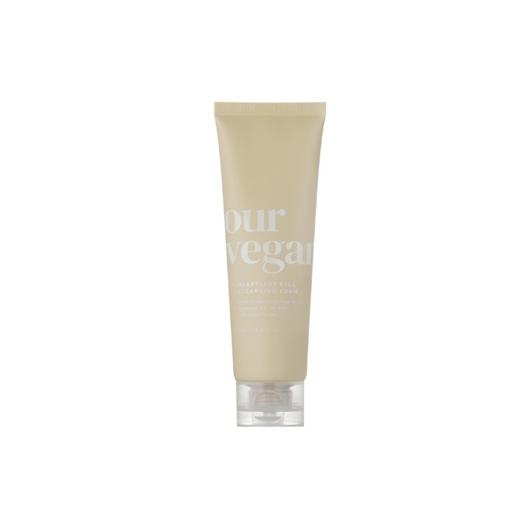 Ma:nyo Our Vegan beruhigender Gesichtsreinigungsschaum mit Mottenblattextrakt, 120 ml