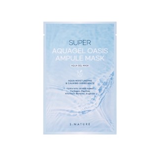 Зволожувальна тканинна маска для обличчя S.Nature Super Aquagel Oasis Ampule Mask 1 шт.