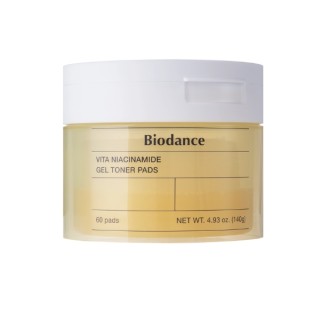Biodance Vita Niacinamid Gel-Toner-Pads, aufhellende Gesichtspads, 60 Stück