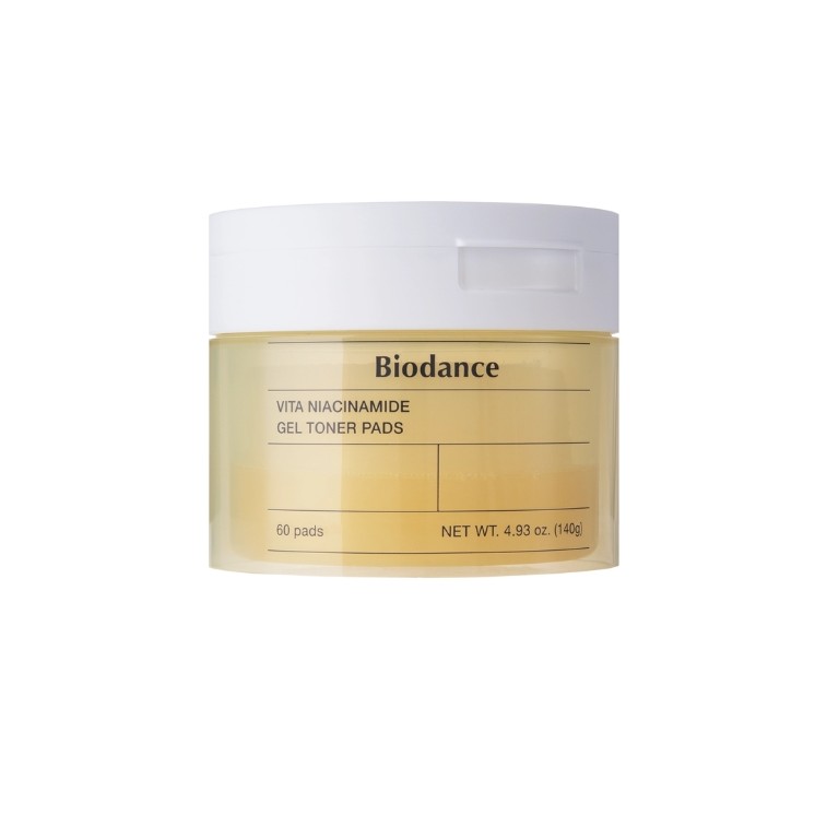 Biodance Vita Niacinamide Gel Toner Pads Illuminating Face Pads 60 pcs