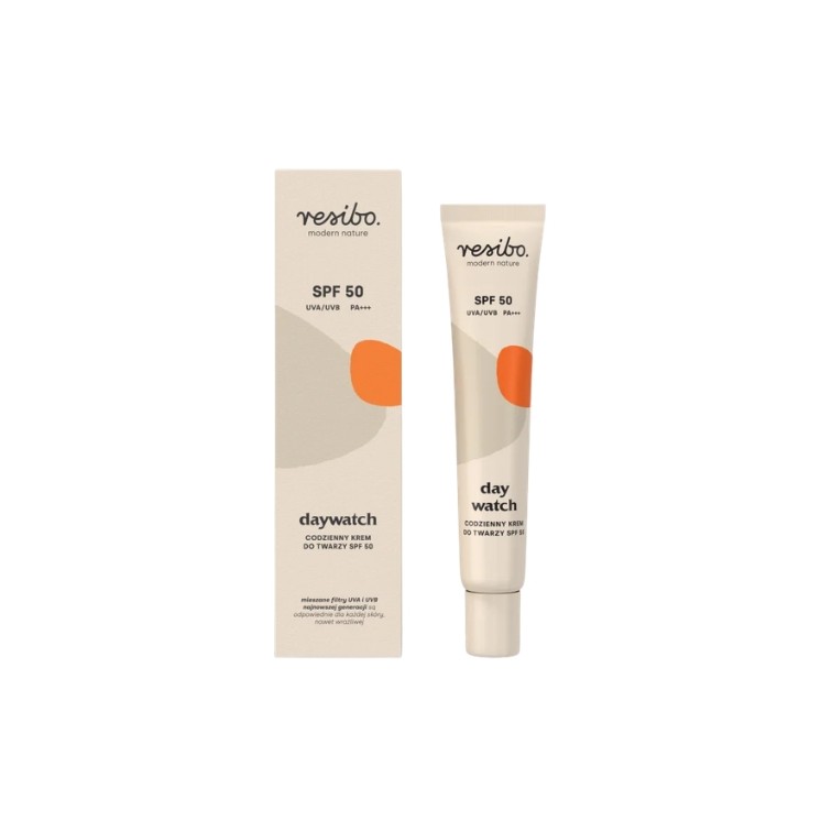 Crème visage quotidienne Resibo Daywatch SPF50 40 ml