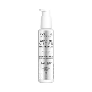 Молочко-емульсія для зняття макіяжу Eveline Ceramides Super Pre-needles Mezo Cleansing and Makeup Removal Moisture 145 мл