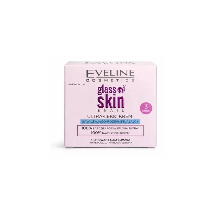 Eveline Glass Skin ultra , feuchtigkeitsspendende Gesichtscreme-Gel 50 ml