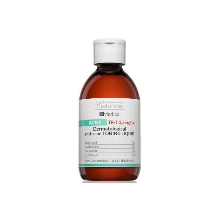 Тонізуючий флюїд Bielenda Dr Medica Acne для обличчя, декольте та спини 250 мл