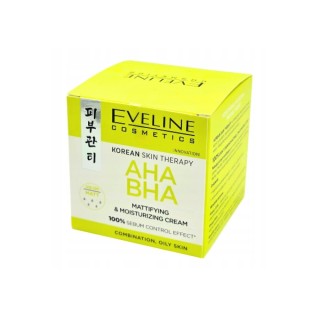 Eveline Korean Therapy Mattierende und Feuchtigkeitsspendende Gesichtscreme mit AHA und BHA -Säuren 50 ml