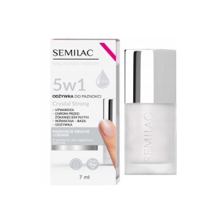 Кондиціонер Semilac Nail Power Therapy 5в1 для ламких і тонких нігтів Crystal Strong 7 мл