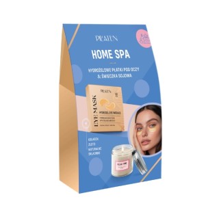 Pilaten Home Spa hydro Gel-Augenpads, 60 Stück + Mini -Sojakerze