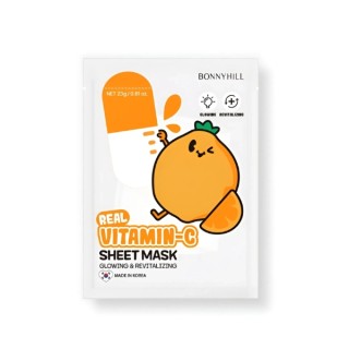 Освітлююча тканинна маска для обличчя BonnyHill Real Vitamin C 1 шт.