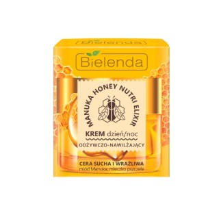 Bielenda Manuka Honey Nutri Elixir Nährende und Feuchtigkeitsspendende Tages-/Nacht-Gesichtscreme 50 ml