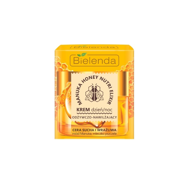 Bielenda Manuka Honey Nutri Elixir Voedende en Hydraterende Dag/Nacht Gezichtscrème 50 ml