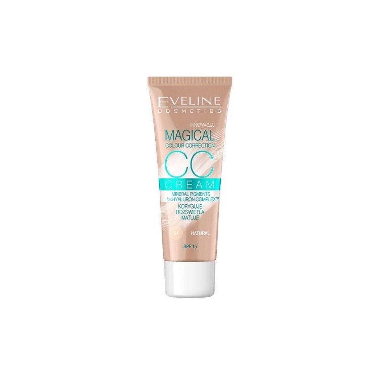 Eveline CC Cream Magical Multifunkcyjny podkład /51/ Natural 30 ml