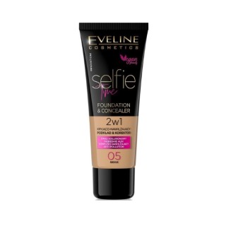 Eveline Selfie Time Podkład 2w1 kryjąco-nawilżający /05/ Beige 30 ml