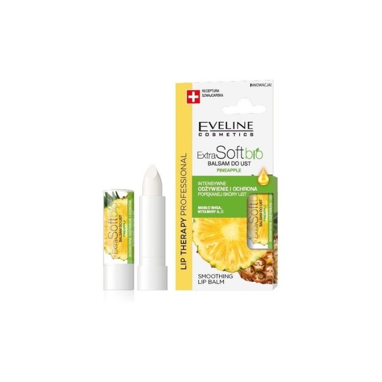 Eveline Lip Therapy Professional Balsam ochrony do ust Extra Soft Bio Ananas 4 g