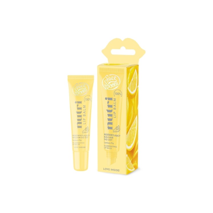 FaceBoom Nutri Lip Balm rozświetlający Balsam do ust Lemon Pie 10 g