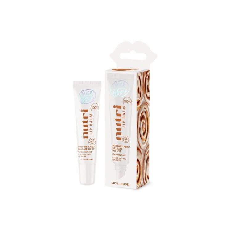 Освітлюючий бальзам для губ FaceBoom Nutri Lip Balm Cinnamon Roll 10 г