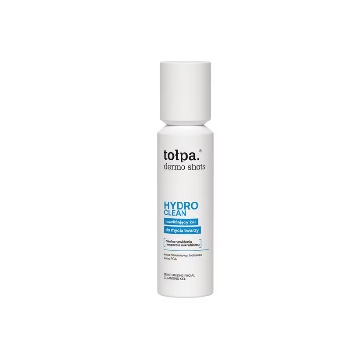 Tołpa Dermo Shots Hydro Clean Feuchtigkeitsspendendes Gesichtswaschgel 120 ml