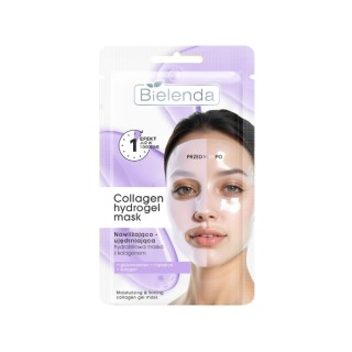 Bielenda Collagen Hydrogel Mask nawilżająco-ujędrniająca Maska do twarzy 1 sztuka
