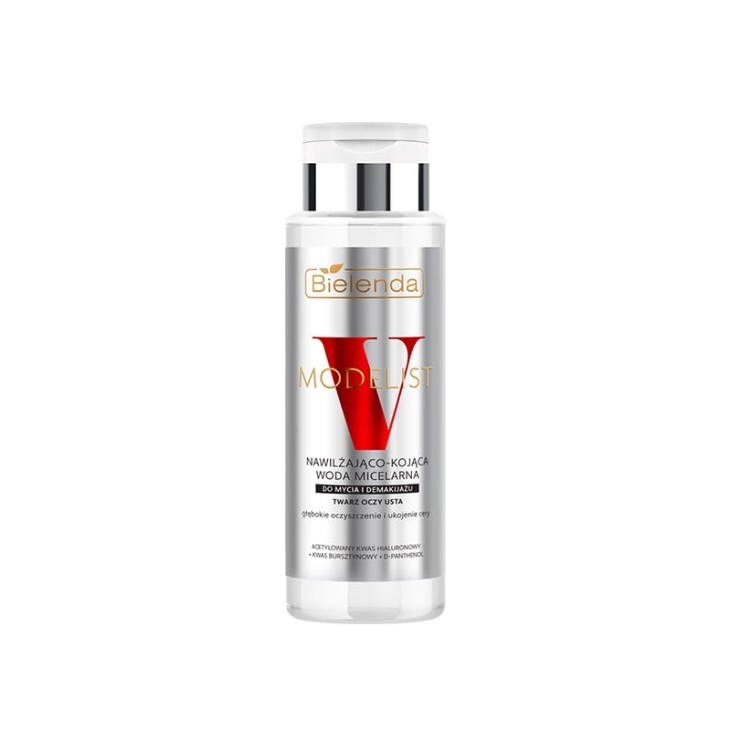 Bielenda V-Modelist Feuchtigkeitsspendendes und beruhigendes Mizellenwasser zur Reinigung und Make-up-Entfernung 400 ml