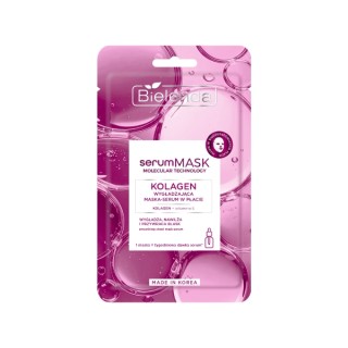 Bielenda serumMASK Molecular Technology Glättungs-Kollagen-Serum-Tuchmaske, 1 Stück