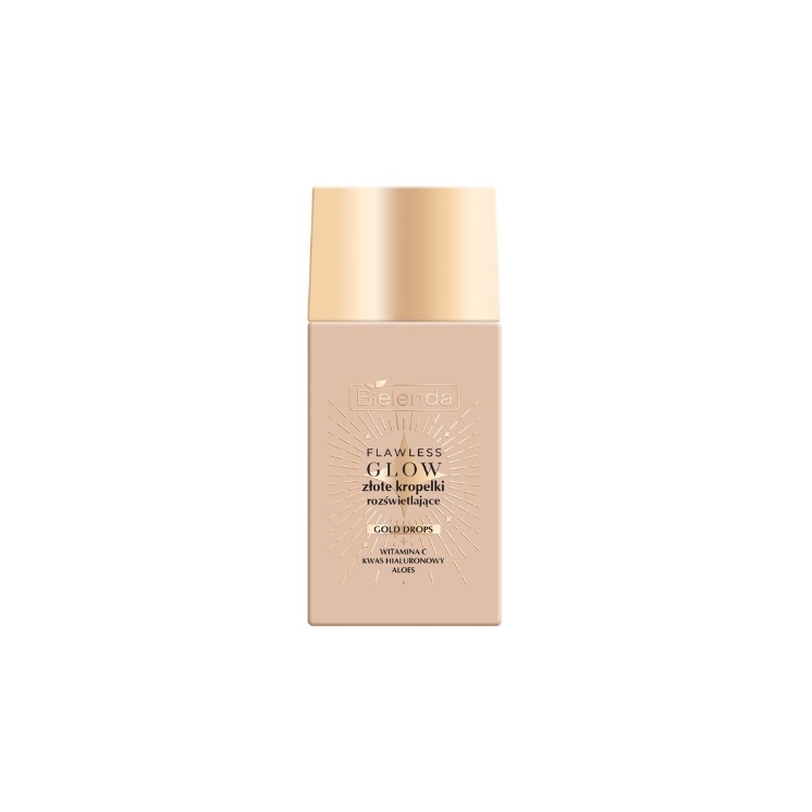Bielenda Flawless Glow Gold Drops, goldene, aufhellende Gesichtstropfen, 40 ml