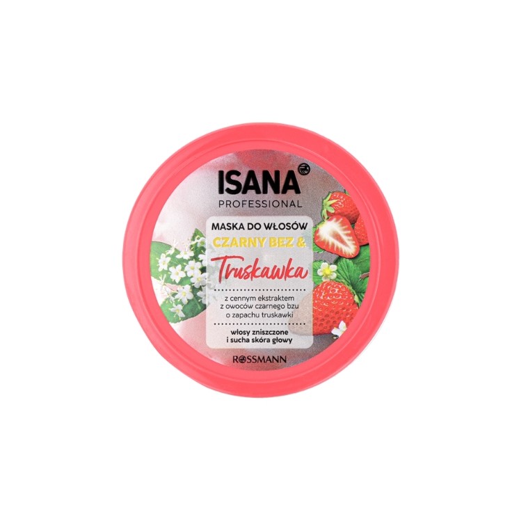 Маска для волосся з бузиною та полуницею Isana Professional 275 мл