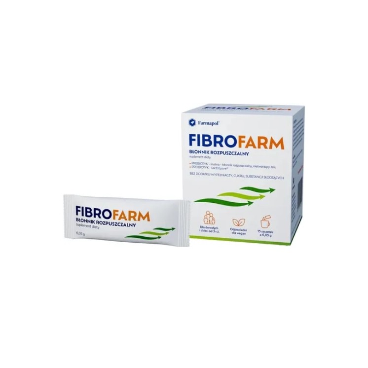 Fibrofarm Błonnik rozpuszczalny 15 saszetek