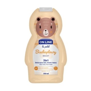 On Line Le Petit Baby Körper-, Haar- und Gesichtswaschgel mit Keksduft, 350 ml