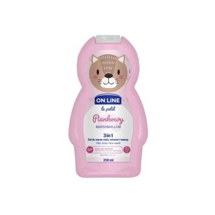 On Line Le Petit Schäumendes Duschgel für Körper, Haare und Gesicht für Kinder, 350 ml