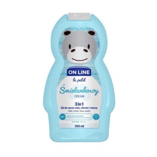 On Line Le Petit Żel do mycia ciała, włosów i twarzy dla dzieci Śmietankowy 350 ml