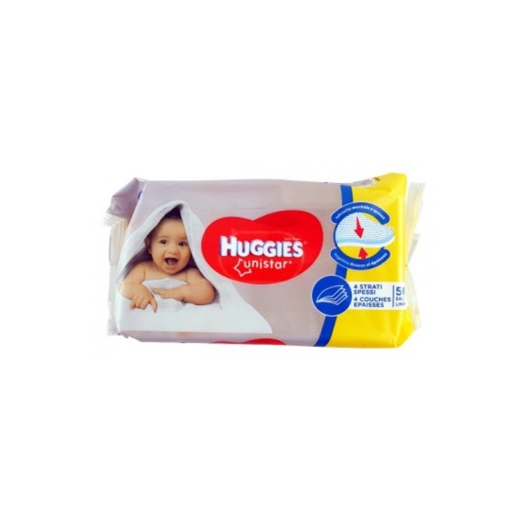 Huggies Chusteczki nawilżane Unistar 56 sztuk