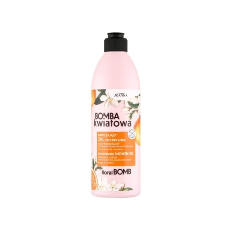 Joanna Bomba Kwiatowa Moisturizing Shower Gel Orange Blossom & Hyaluronic Acid 500 ml