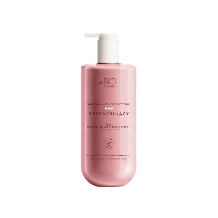 BeBio Cosmetics Natürliches regenerierendes Hyaluron-Duschgel 350 ml