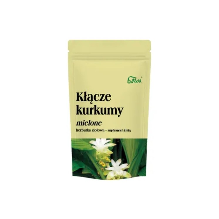 Flos Kurkuma kłącze mielone Herbatka ziołowa 80 g