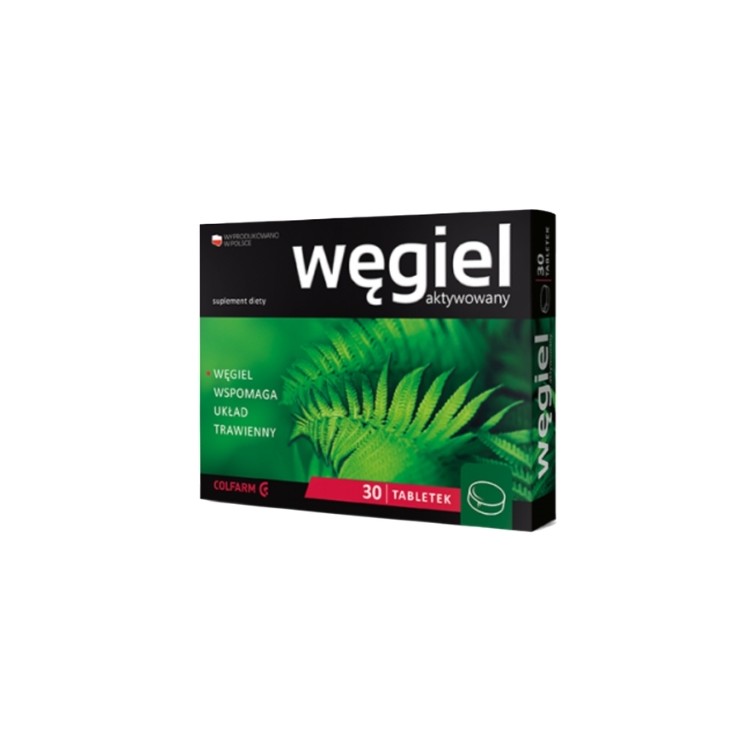Wegiel aktywowany 30 tabletek
