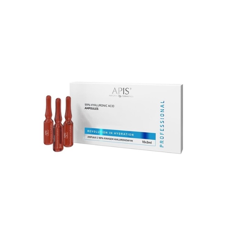 Apis Professional Ampullen mit 99% Hyaluronsäure, 10 x 3 ml