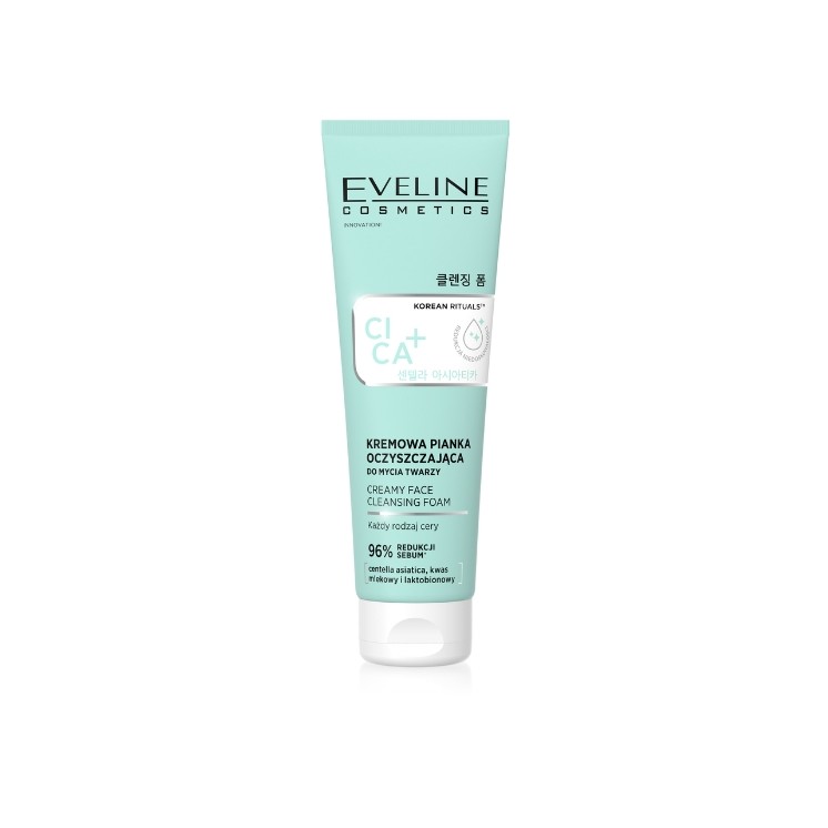 Eveline Korean Therapy Cica + Cremiger Gesichtsreinigungsschaum 125 ml