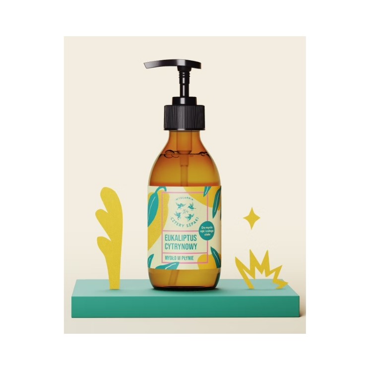 Mydlarnia Cztery Szpaki natürliche Flüssigseife Eukalyptus Zitrone 300 ml