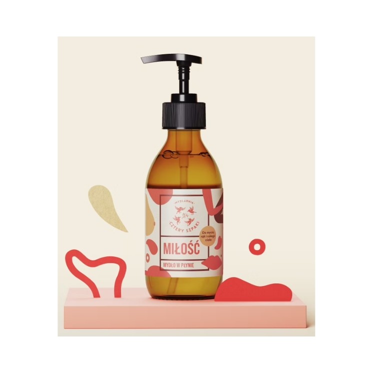 Mydlarnia Cztery Szpaki natürliche Flüssigseife Love 300 ml