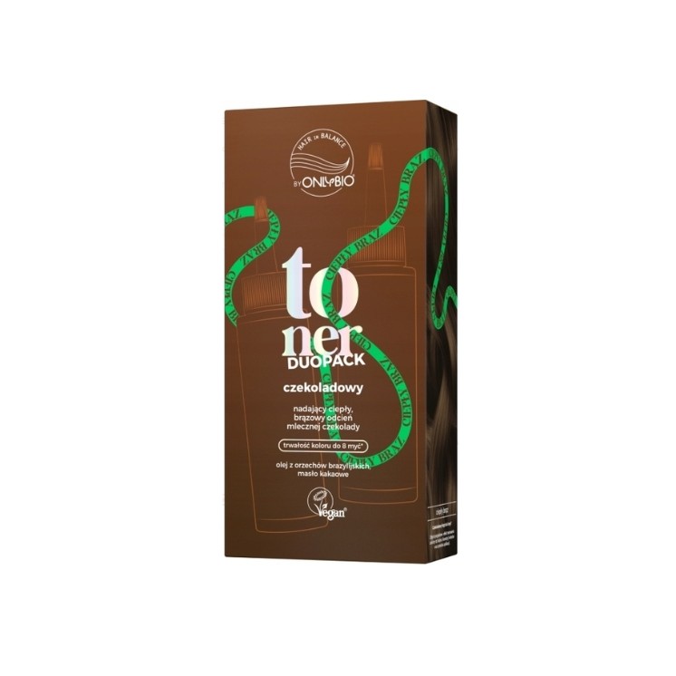 OnlyBio Hair in Balance Duo Pack Chocolate Hair Toner 2x100 ml
