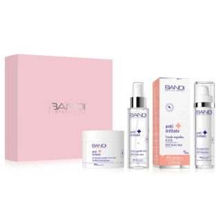 Bandi Medical Expert Anti Irritate Zestaw Masełko emoliencyjne 90 ml + Kuracja intensywnie kojaca 50 ml Tonik mgiełka SOS 100 m