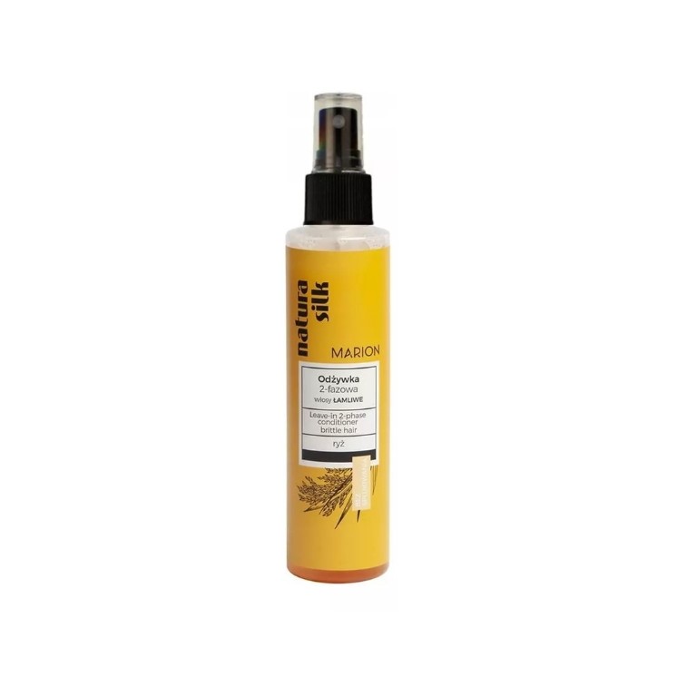 Marion Natura Silk 2-fazowa Odżywka bez spłukiwania do włosów łamliwych 150 ml
