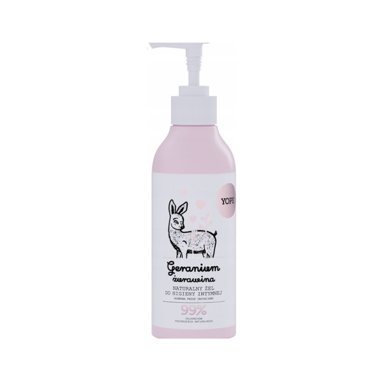 YOPE Intimhygienegel mit Geranie und Cranberry, 300 ml