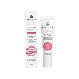 BasicLab Dermocosmetics Beauties peptydowy Tint do ust /210/ Candy Pink 15 ml