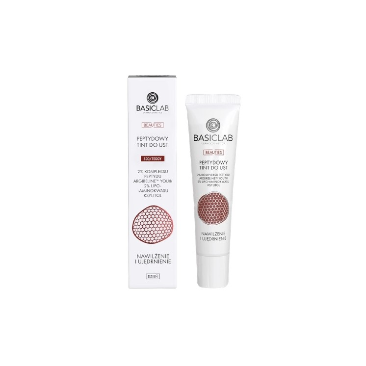 BasicLab Dermocosmetics Beauties peptydowy Tint do ust /300/ Teddy 15 ml