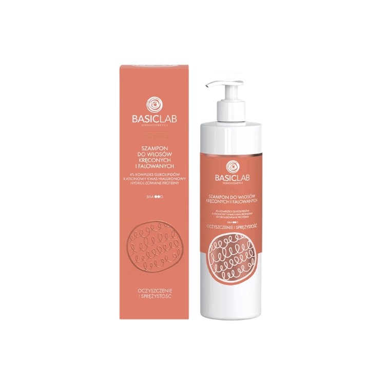 BasicLab Capillus Shampoo für lockiges und welliges Haar, 300 ml